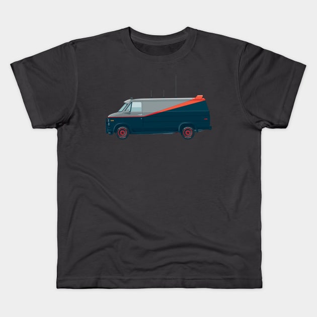 A-Team Van Kids T-Shirt by Staermose